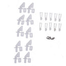 10 sets medium lock on nylon control horn and clevis 21mm set rudderB ysTEUS