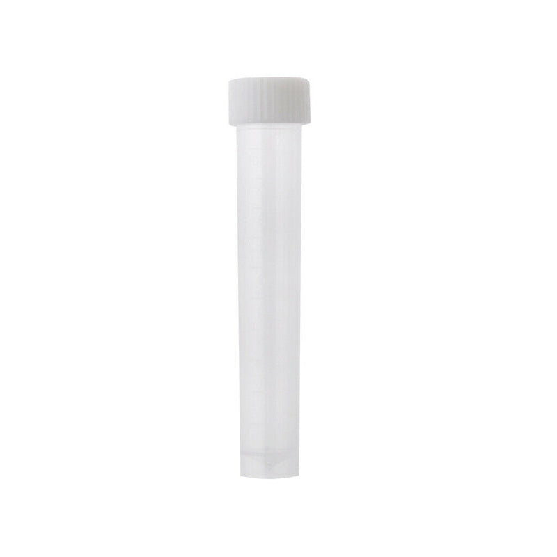 5pcs Premium 10ml Graduated Cryovial Test Tube Sample Vial w/ Screw Caps
