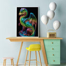 5D DIY Full Drill Square Diamond Painting Colorful Dinosaur Embroidery Kit