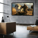 60inch Foldable Projector Screen 4:3 HD Home Theater Cloth Outdoor Movie Curtain