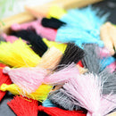 12mm Ethnic Pattern Wood Beads Chinese Silky Tassel Charms Jewelry Findings