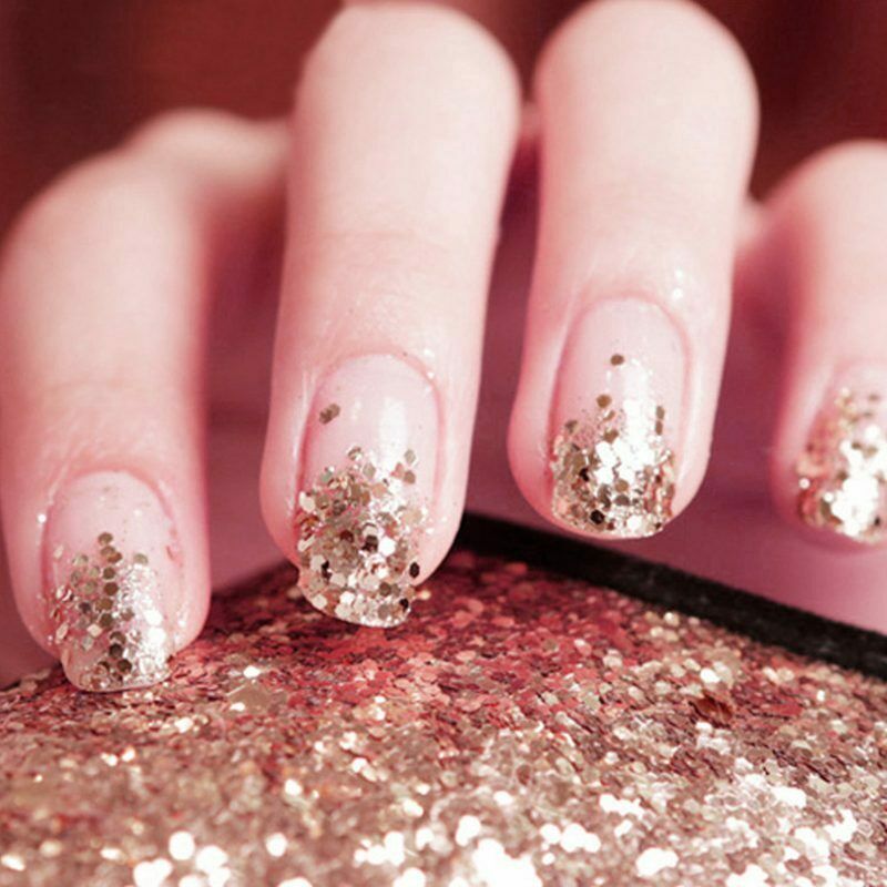 4Pots Sequins Glitter Dust Powder Paillette Tips Nail Art Decor L9P7