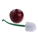 Cherry Shaped Toilet Scrub Cleaning Brush Tool With Holder Plastic Bathroom new