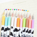 12 Pcs Super Milky Gel Pens Ballpoint Pen Set Study Stationery Student Supp P8P5