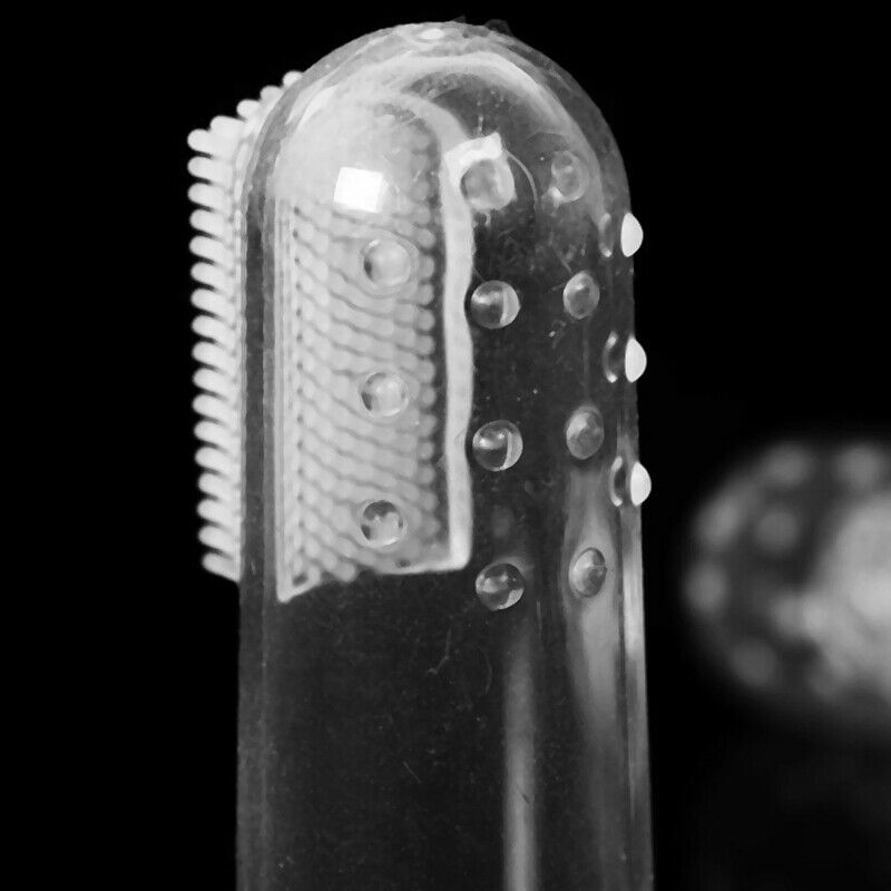 5Pcs Super Soft Pet Finger Toothbrush Teddy Dog Brush Bad Breath Tartar Tee