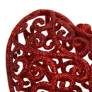 Christmas Tree Decoration Fashion Hollow Heart Shape Glitter Ornament