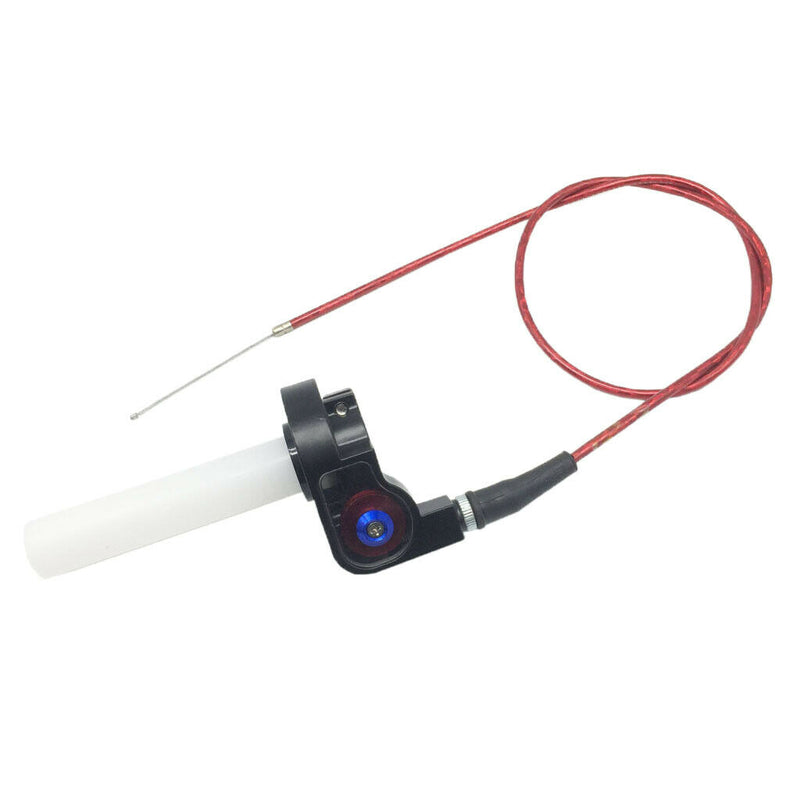 Twist Throttle Accelerator Handle Grips and Cable Set for 7/8inch 50cc 150cc