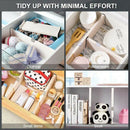 Drawer Dividers Organizer 5 Pack,Adjustable Separators 4 Inch High Expandab