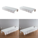 2 Pack Super Soft SPA Massage Table Flat Sheet Cloth Beauty Face Bed Cover White