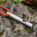 Titanium Emergency Whistle,Loud Portable Whistle Necklace Cord for Emergenc
