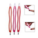 2in1 Nail Tips Buffer File Cuticle Trimmer Cuticle Pusher Remover Nail Tool  OZ