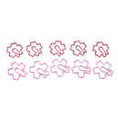 2Pcs Pink Red Sakura Cherry Blossom Flowers Paperclips Planners Paper Clips BX