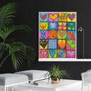 5D DIY Full Drill Diamond Painting Heart Cross Stitch Mosaic Craft Kits