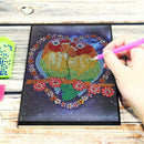 DIY Lovebird Special Shape Diamond Painting 50 Pages Notebook A5 Sketchbook