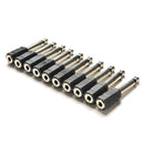 4Pcs 6.35mm 1/4 Male to 3.5mm 1/8 Female Stereo Audio Mic Plug Adapter Jack uW