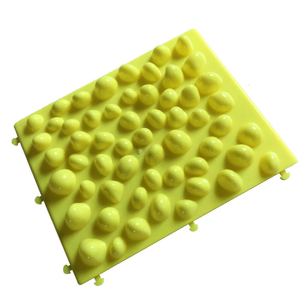 Reflexology Pebbles Foot Massage Pad Toe Pressure Plate Shiatsu Yoga Mat YE