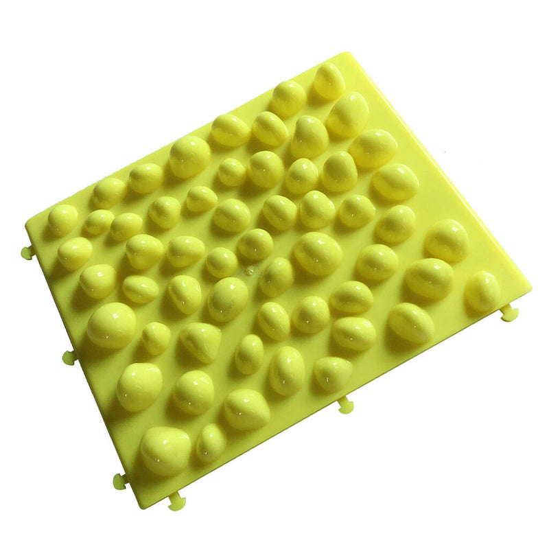 Reflexology Pebbles Foot Massage Pad Toe Pressure Plate Shiatsu Yoga Mat YE