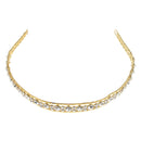 Princess Bridal Party Headband Crystal Tiara Crown Hair Band Clasp Golden A