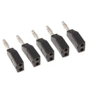 Black 4mm Banana Plugs, Closed Screw Type for Musical Audio Speaker Cable Wire