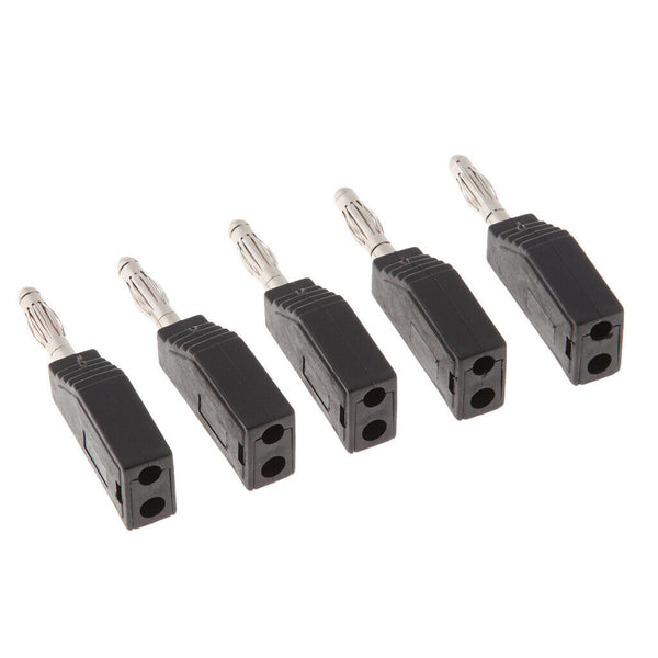 Black 4mm Banana Plugs, Closed Screw Type for Musical Audio Speaker Cable Wire