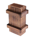 Magic Compartment Wooden Puzzle Box With Secret Drawer Brain Teaser Kids Gift  Z