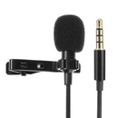 Wired Audio Sound Recording Condenser Microphone Metal Clip for Smart Phone A