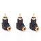 10x RCA right angle connector plug adapters M/F male to female 90degree elbow lj