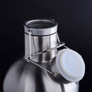2L Stainless Steel Homebrew Beer Growler Secure Swing Top Lid Big Capacity  P1H7