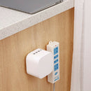 Self-adhesive Desktop Socket Fixer Cable Organizer Needless Punch Free PlugB Gw