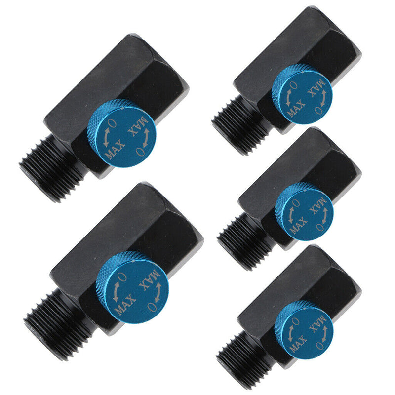5Pcs Adjustable Steel Air Regulator 1/4'' Male 1/4'' Female Air Pressure Valve