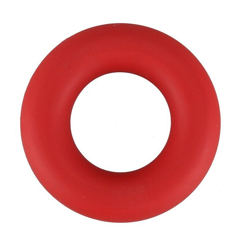1 x O Shape Grip Hand Finger Forearm Strength Trainer Exerciser Gym, Red(50