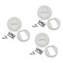 3 Set 2 inch/ 50mm Flush Pull Hatch Slam Latch for RV Boat Deck Nylon