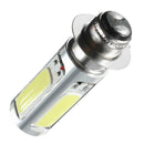 2packs H6M PX15d COB LED Motorcycle Headlight Fog Light Bulbs 6000K White