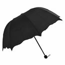 Anti-UV Lady Women Flouncing Princess Dome Parasol Sun/Rain Foldable Umbrel