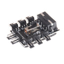 New PC IDE Molex 1 To 8 Way Splitter 3-Pin Cooling Fan Hub Power Socket Adapt M&