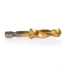 1Set Hex Shank Titanium Plated Screw Thread Drill Bits Set Compound Tap M3 - M10