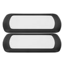 2PCS Black Clip on Car Sun Visor Vanity Mirror Sun-shading Cosmetic Mirror Autom