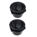 70mm ABS Car RV ATV A/C Vent Air Outlet Rotating Interior Round Ceiling Parts x2