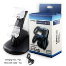 2 USB Handle Fast Charging Dock Station Stand Charger for PS4 Controller