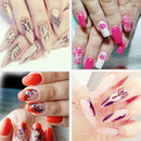 40 Nail Art Water Decals Stickers Transfers Spring Water Effect Flowers Feather*