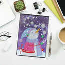 DIY Christmas Snowman Special Shaped Diamond Painting 60 Pages A5 Notebook