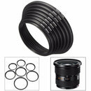 7pcs Step Up Lens Filter Ring For Cameras Adapter Lot 49mm 52mm 72mm 77mm Series