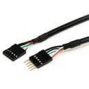 Internal 5 pin USB IDC Motherboard Header Cable M/F (USBINT5PINMF)