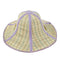 Outdoor Fishing Beach Wide Brim Summer Sun Foldable Straw Hat Purple O5G8