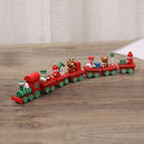 Xmas Christmas Wooden Train Santa Festival Ornament Home Decor Kids Gifts Toys