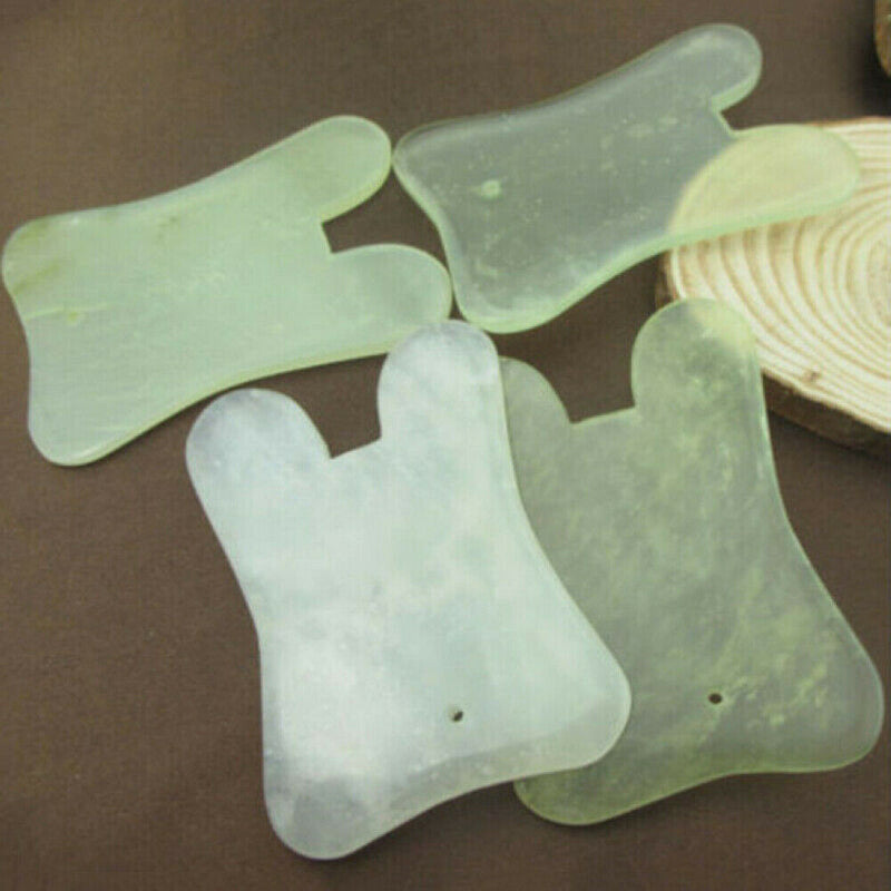 Gua Sha Facial Body Massage Chinese Medicine Natural Jade Board Scraping Tool^^