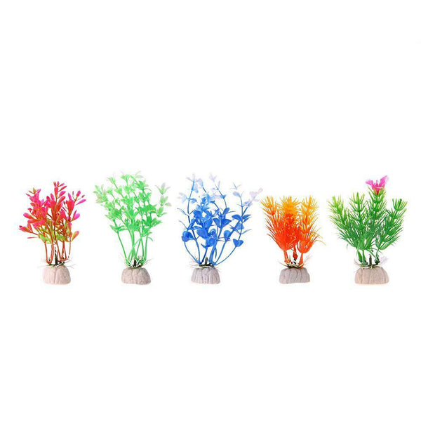 10pcs Water Plant Simulation Aquarium Fish Tank Decoration Ornament #gib