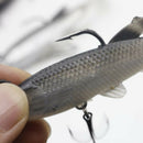 5 Pieces Soft Fishing Lure Wobbler Swim Bait Artificial Bait Carp Fishing L