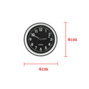 Pocket Mini Quartz Analog Watch Stick-On Clock Fit Car Boat Bike Motorcycle Top