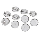 10pcs Brooch Blank Lapel Pin Badge Base Pin-Ba Button Base 23MM Metal